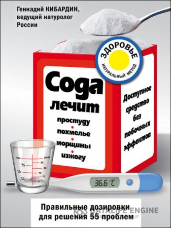 Обложка к Геннадий Кибардин. Сода лечит: простуду, похмелье, морщины, изжогу (2016) RTF,FB2,EPUB,MOBI