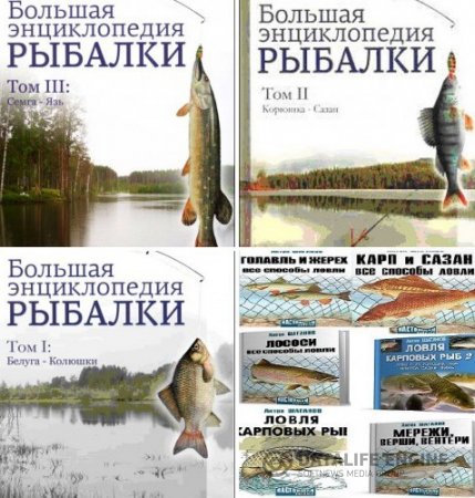 Обложка к Антон Шаганов. Все о рыбалке. Сборник 14 книг (2009-2016) FB2,RTF